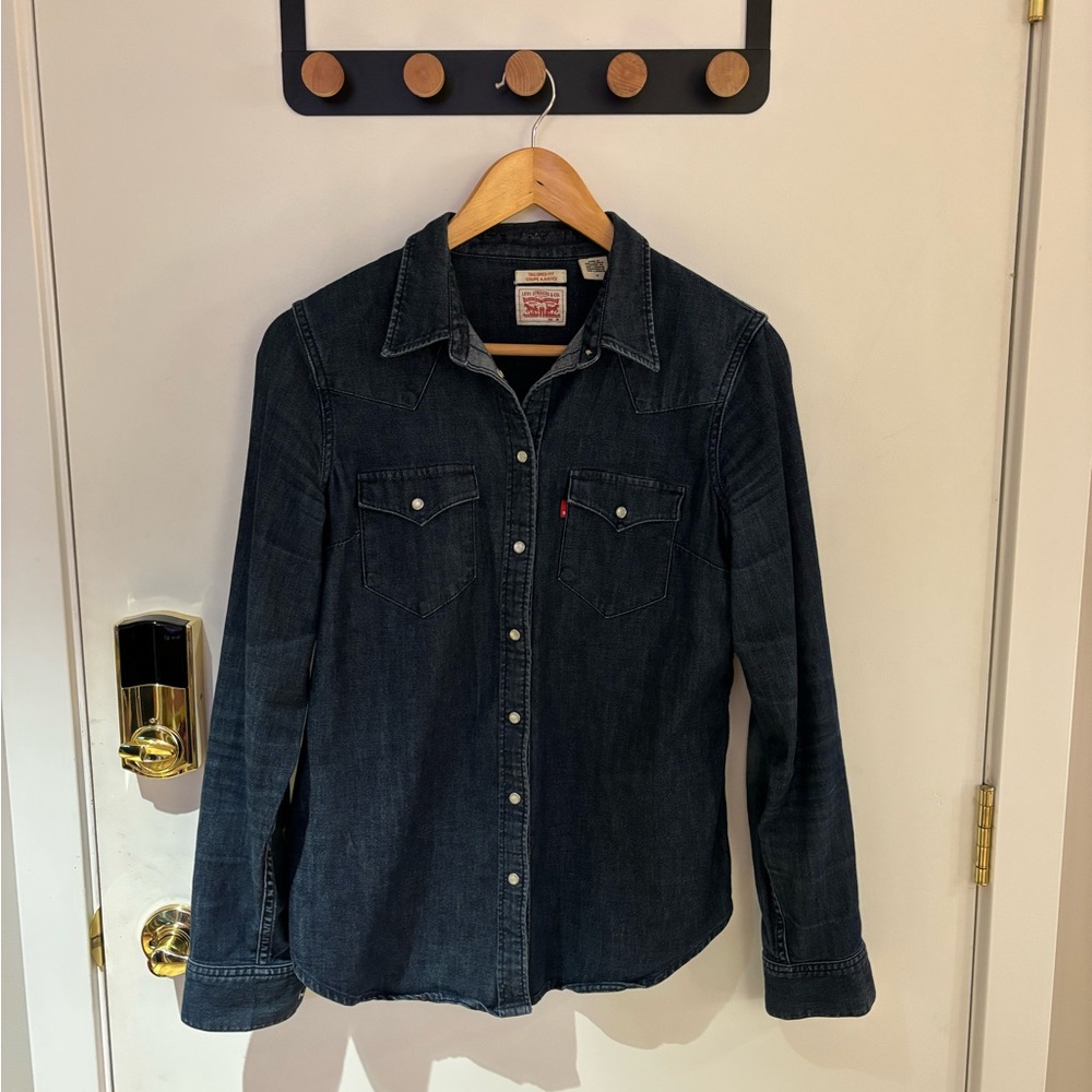 Levi's Dark Indigo Denim Button-Down Shirt